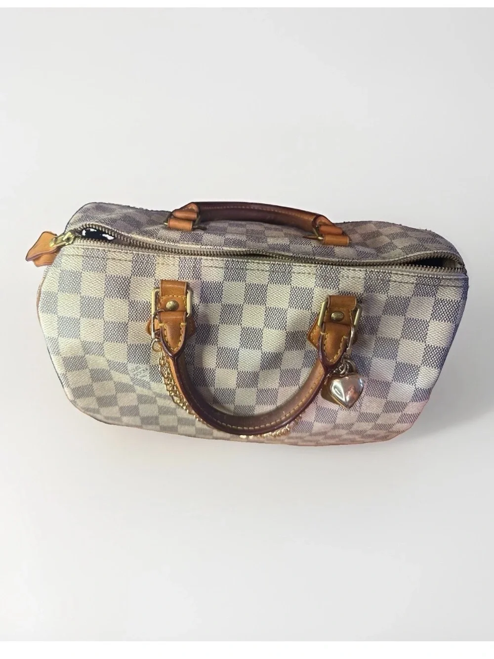 Authentic Louis Vuitton Damier Azur Speedy 30 White